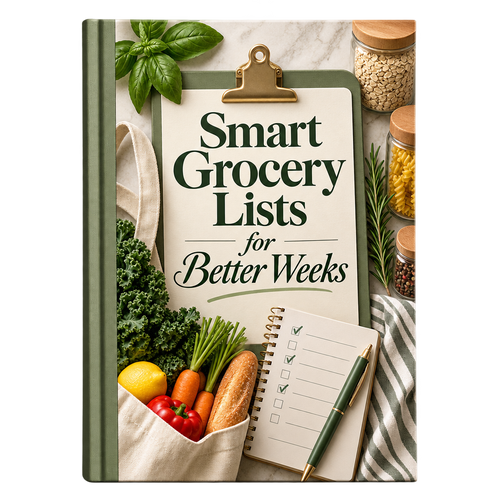 Smart Grocery Lists for Better Weeks ebook cover